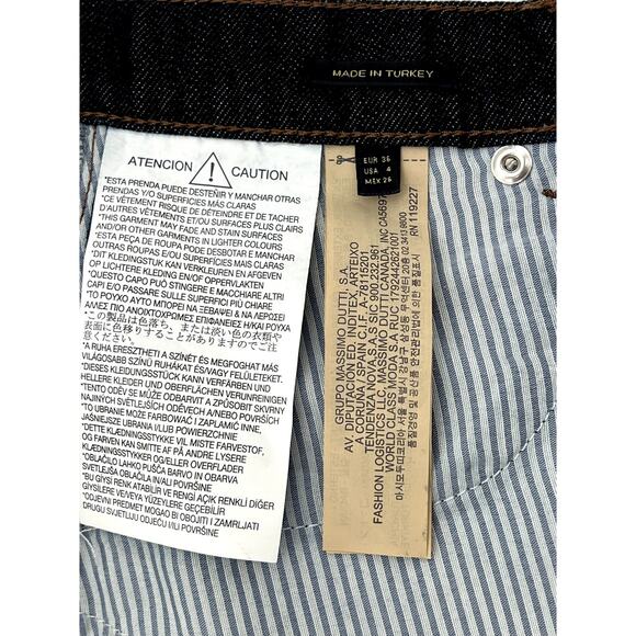 MASSIMO DUTTI Dark Denim Blue Knee-length Skirt (Size 4) - Picture 10 of 15